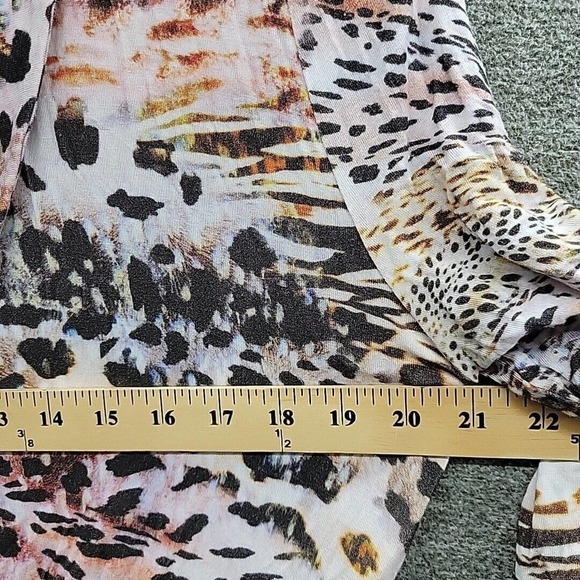 Atelier Dress Women's Large Animal Print Mock Wrap NWT (MSRP $138) - Picture 7 of 12